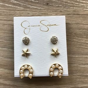 ✨Jessica Simpson Earring pack;Gold stars and more!